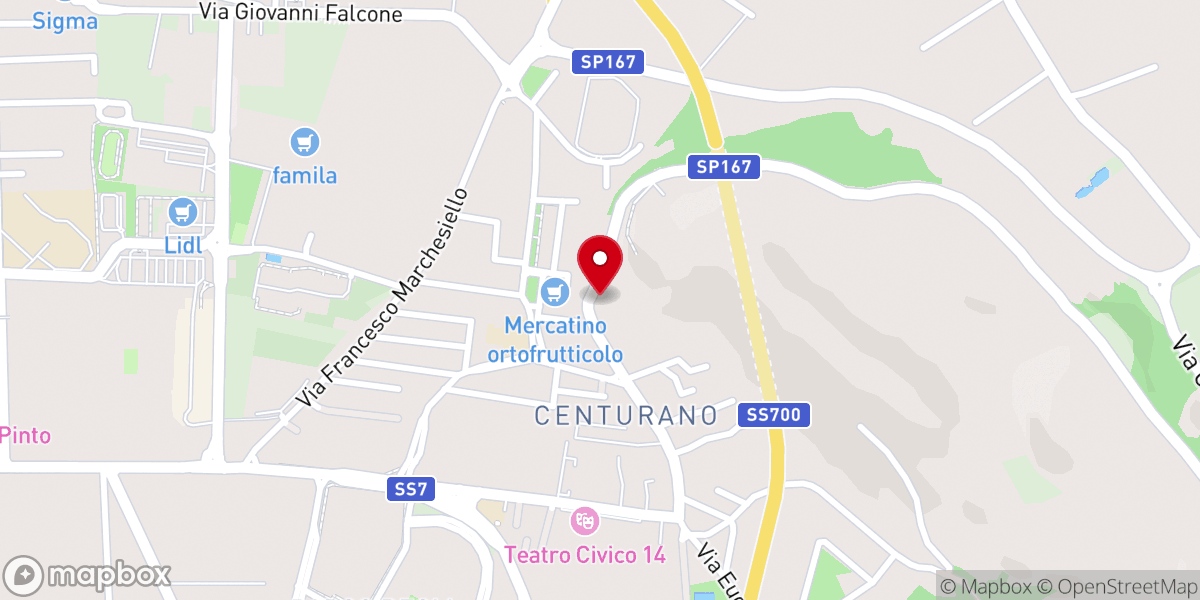 Map showing location of Oratorio G. Marzano Chiesa S. Bartolomeo