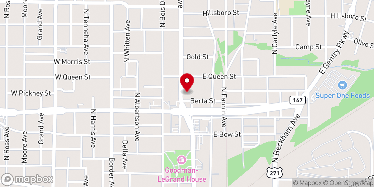 Map showing location of New Days Community Church
