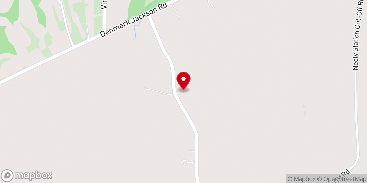 Map showing location of Mt Olive Baptist Church