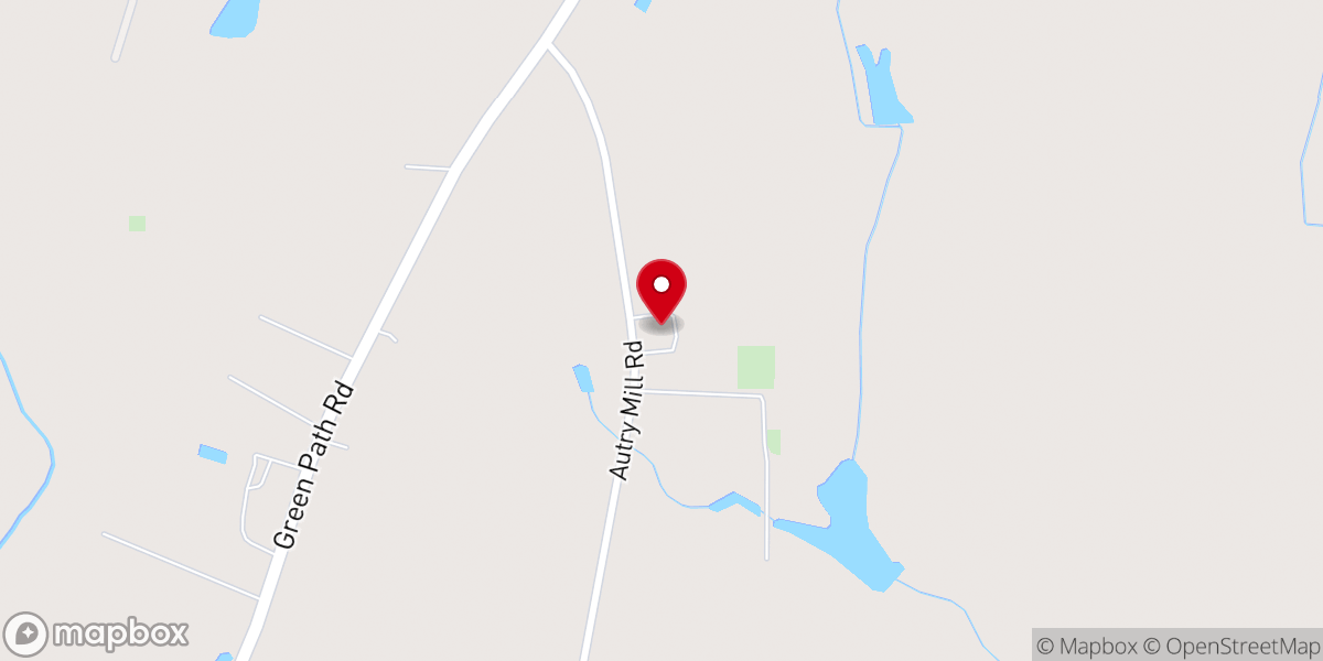 Map showing location of Corinth FWB Church