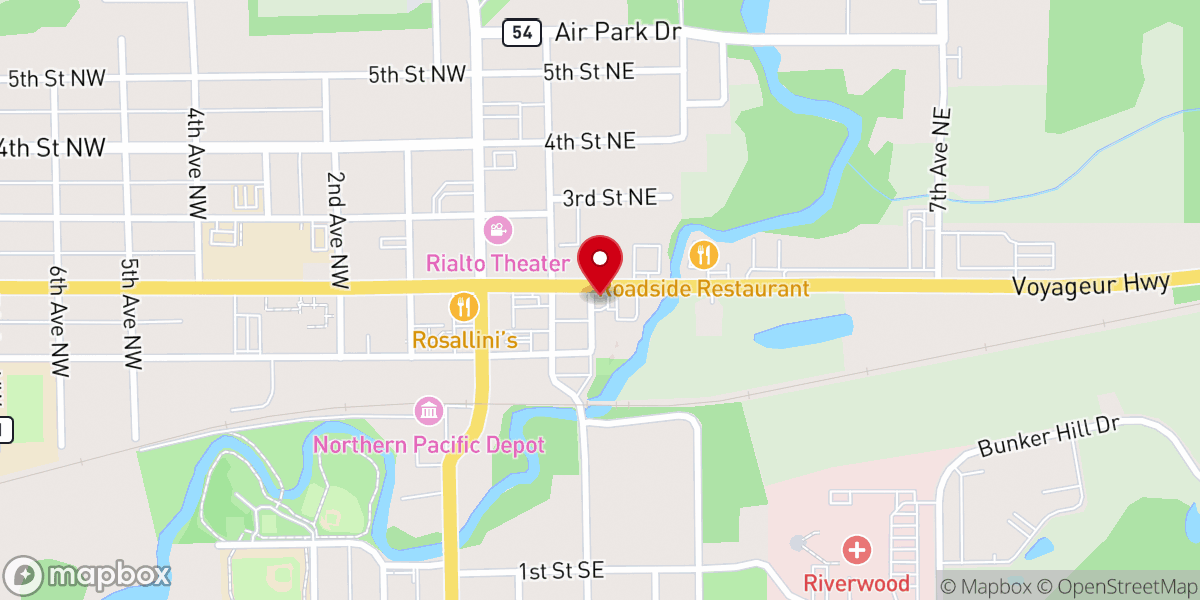 Map showing location of First Congregational Church