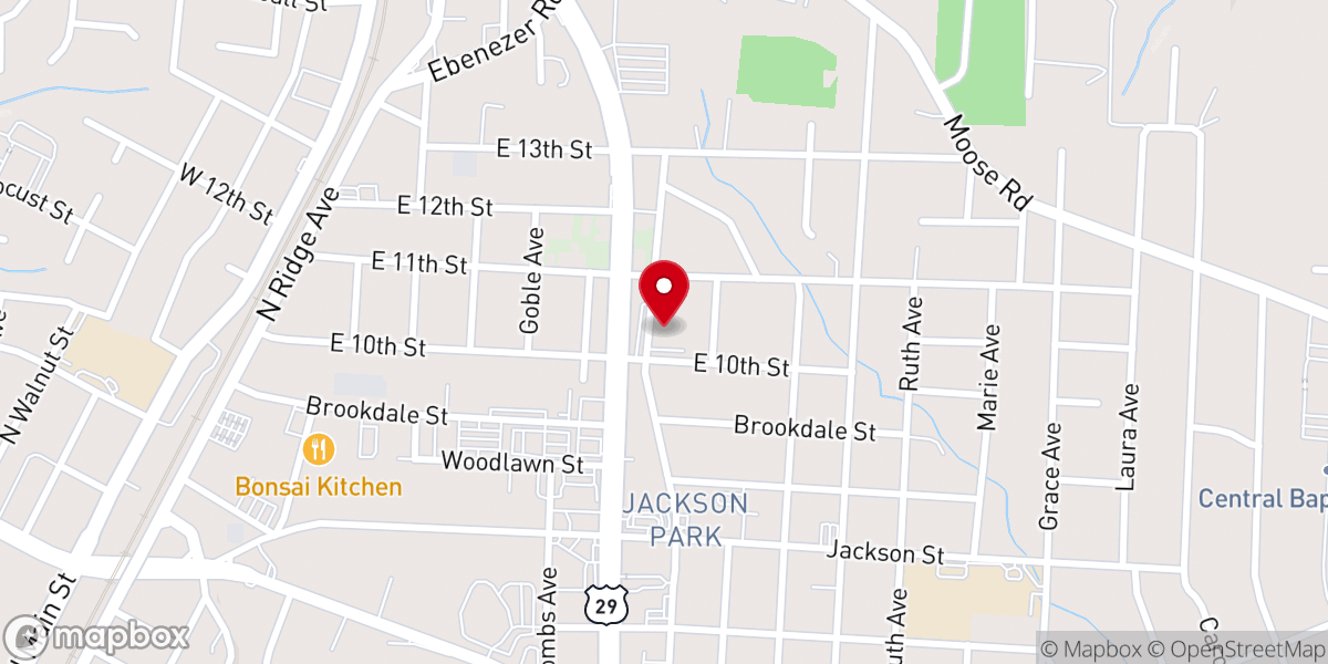 Map showing location of Grace Covenant Church Kannapolis