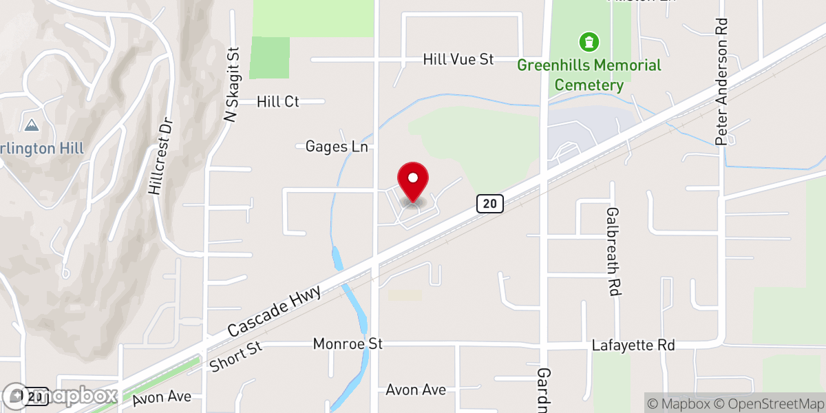 Map showing location of North Cascade Seventh-day Adventist Church