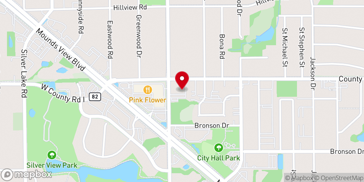 Map showing location of Free Life Family Worship Center