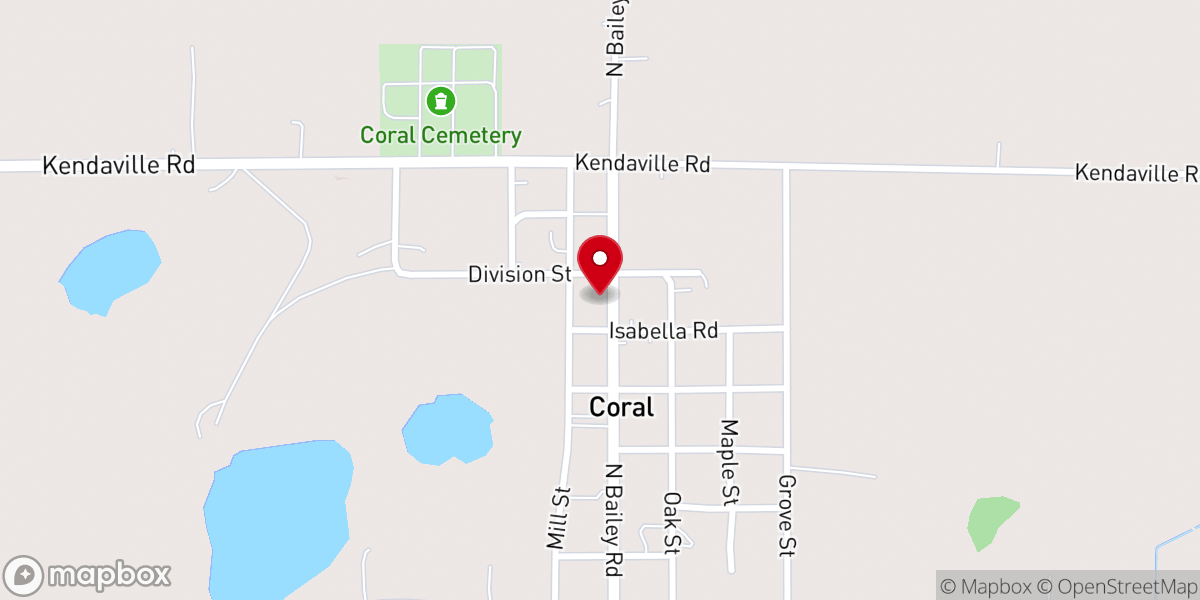 Map showing location of Emmanuel Baptist Church