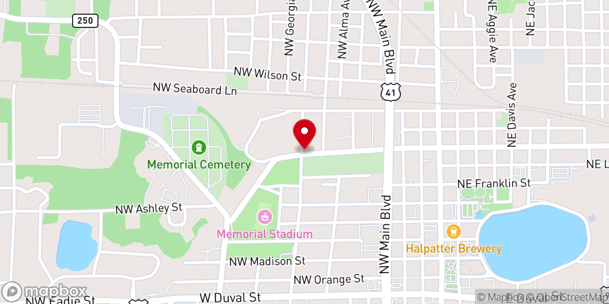 Map showing location of Christian Service Center