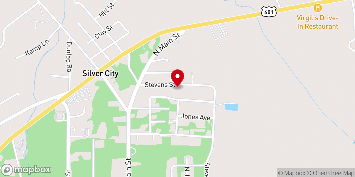 Map showing location of Abundant Life Ministries Family Worship Center COGIC