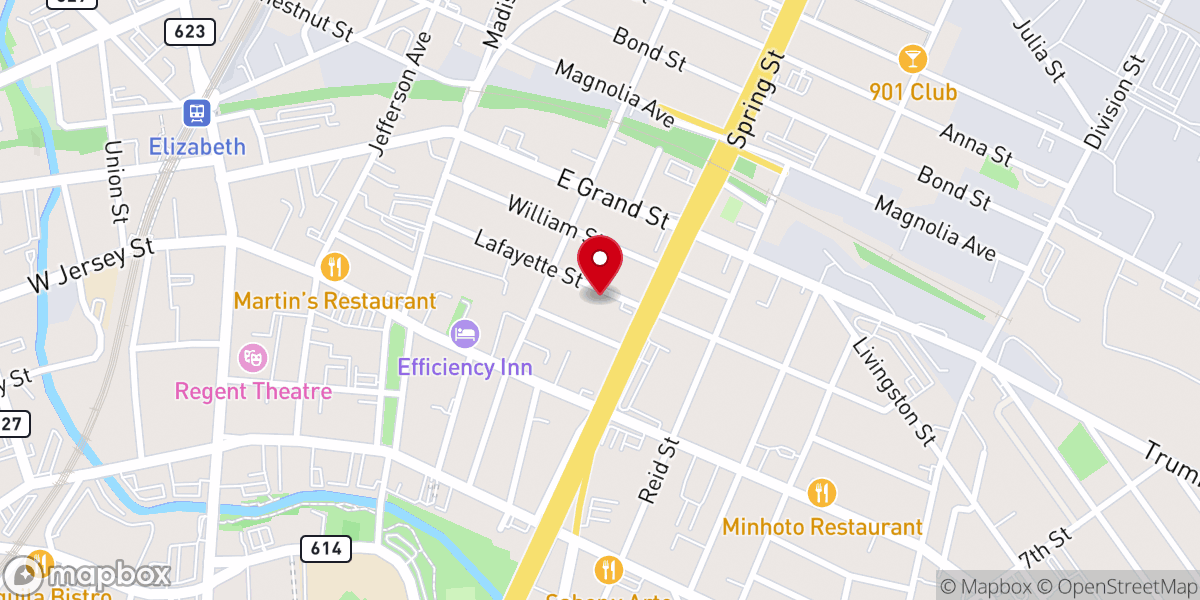 Map showing location of Mt. Zion Pentecostal Church-God