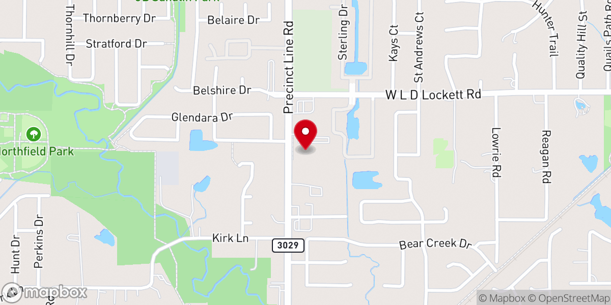 Map showing location of Bear Valley Community Church