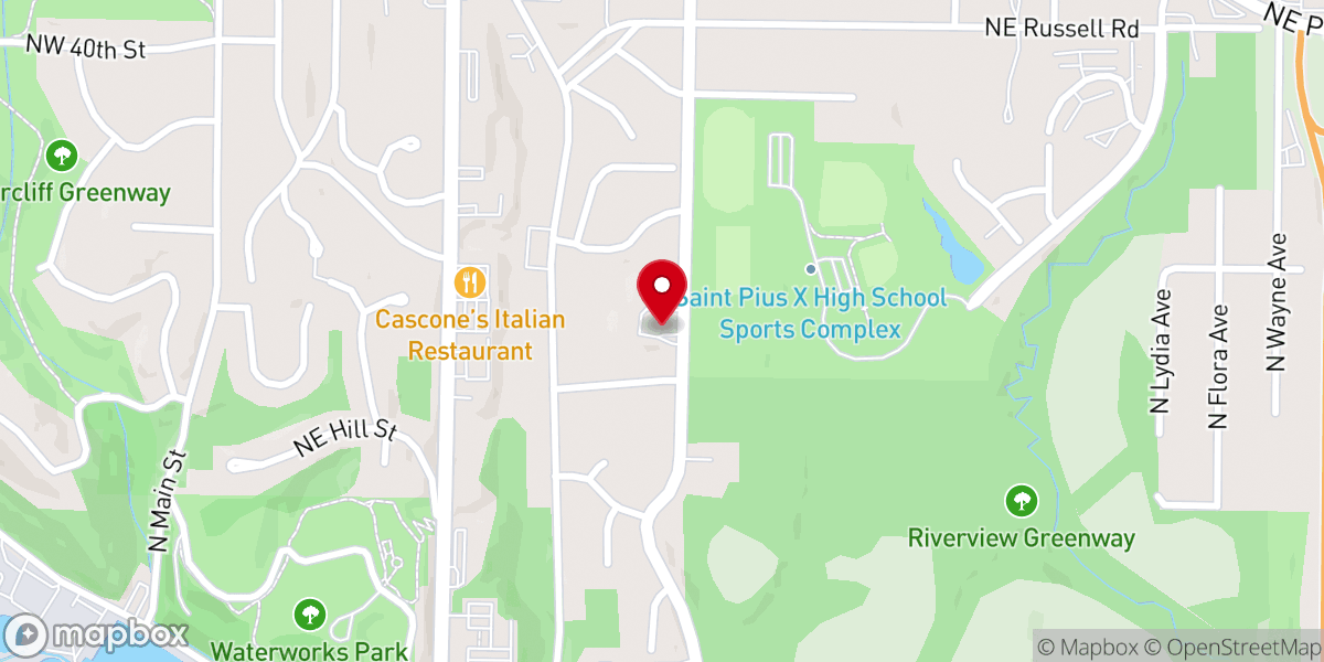 Map showing location of LifeBridge Baptist Church