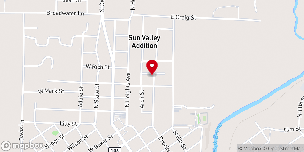 Map showing location of Sala Evangelica