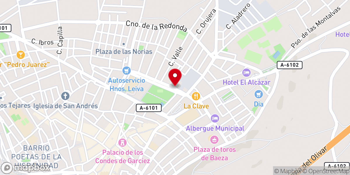 Map showing location of Convento de San Antonio de Padua