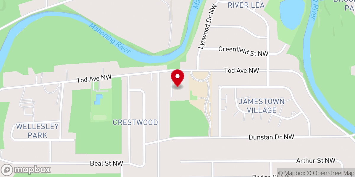Map showing location of Greater Apostolic Faith Church