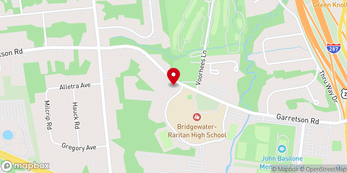 Map showing location of Garretson Road Church of Christ