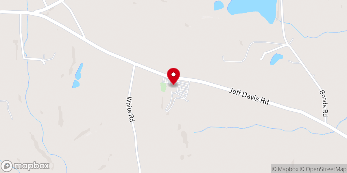 Map showing location of Mountain View Baptist Church