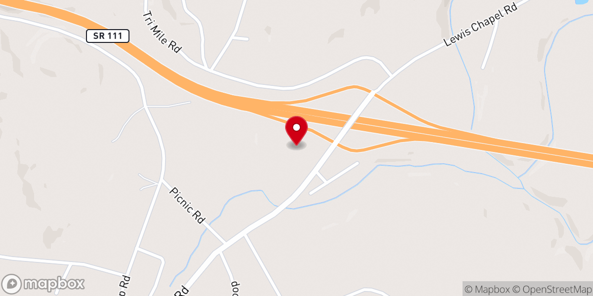 Map showing location of LEWIS CHAPEL MOUNTAIN