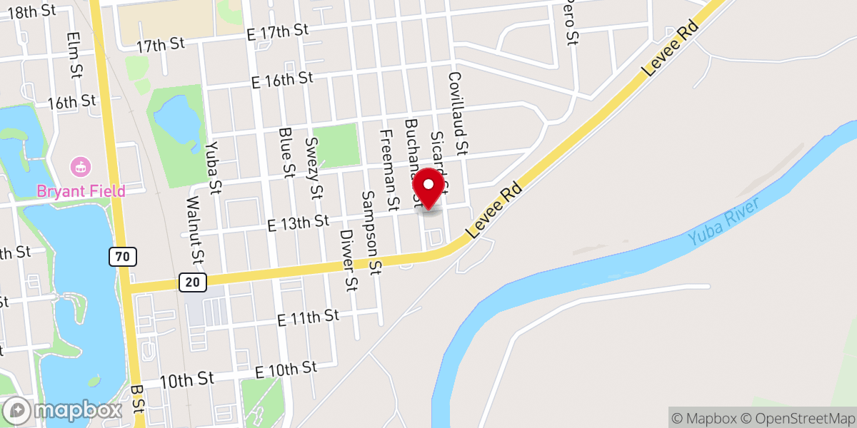 Map showing location of Word of Life Church