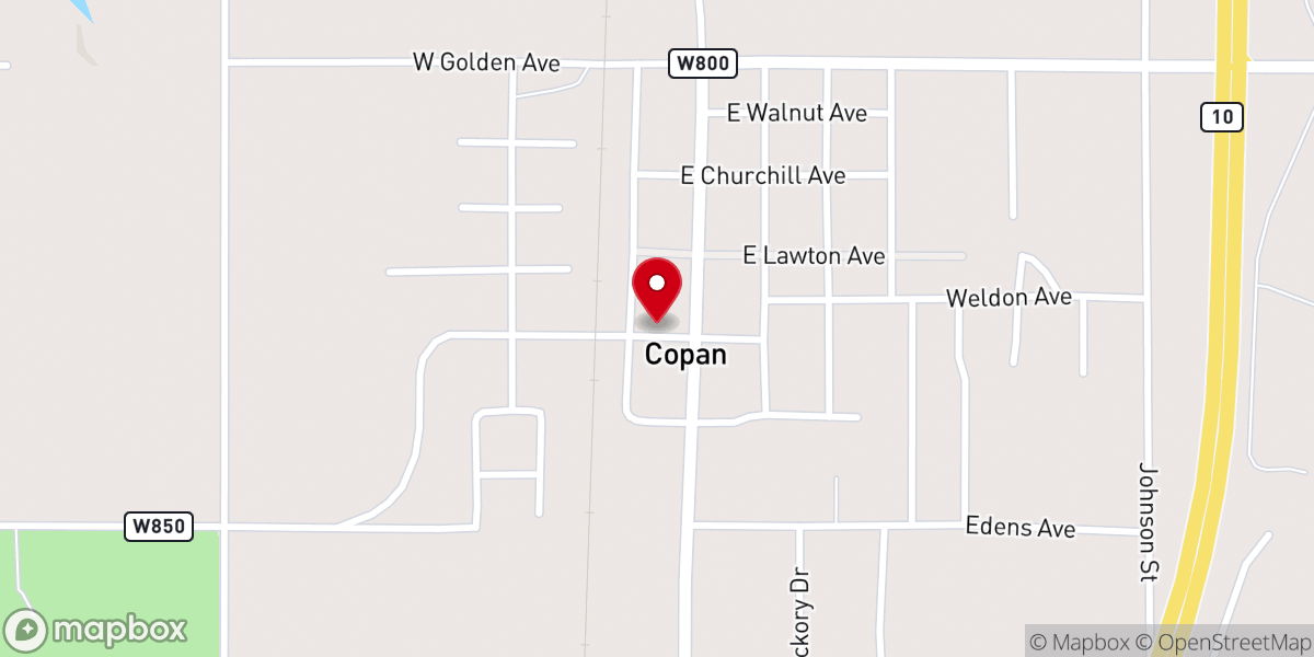 Map showing location of Hope Community Church