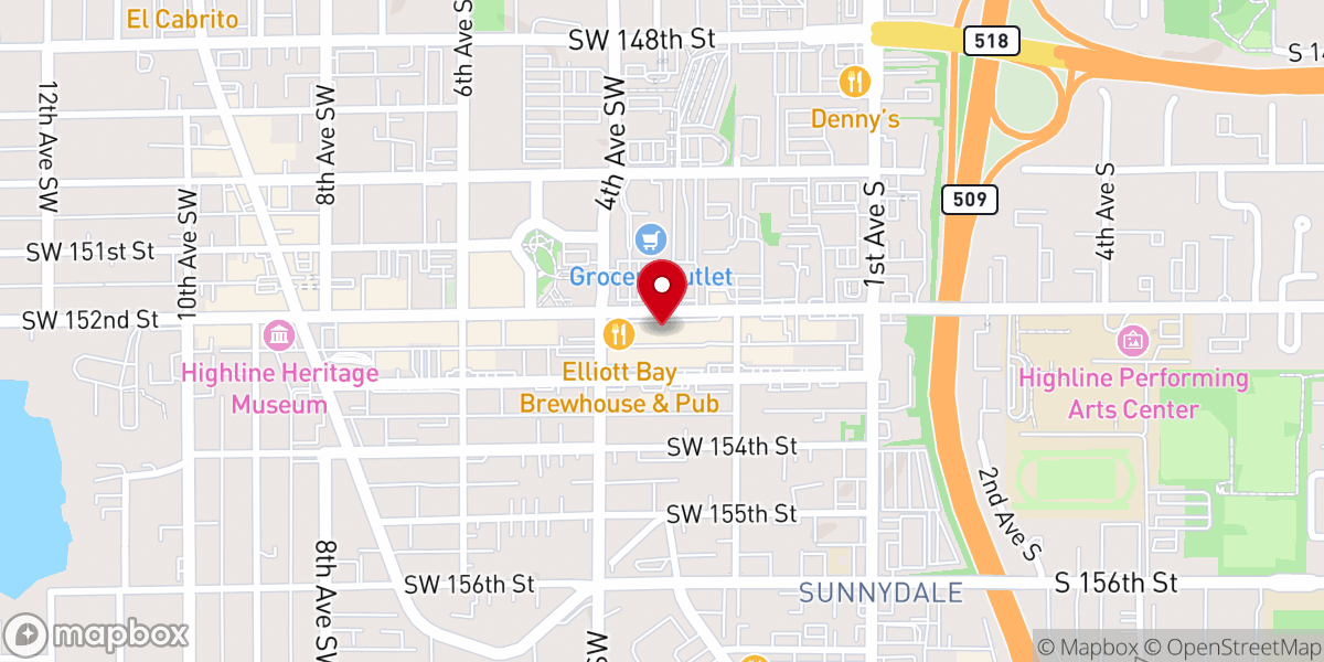 Map showing location of Fellowship Baptist Church
