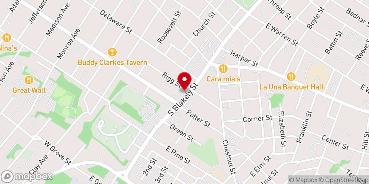 Map showing location of Dunmore United Methodist Church