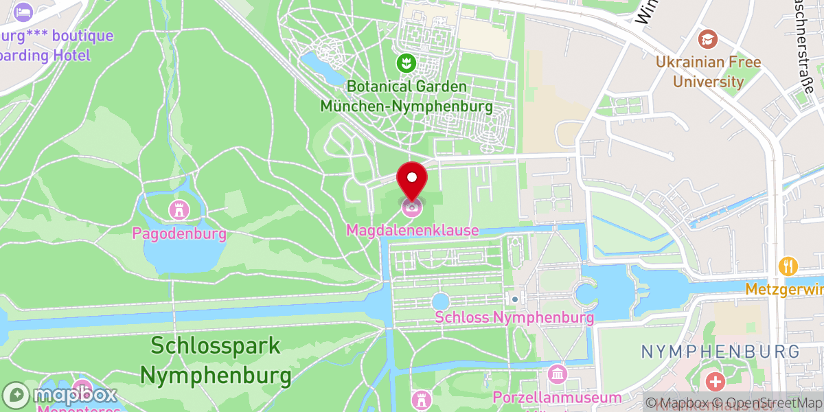 Map showing location of Magdalenenklause