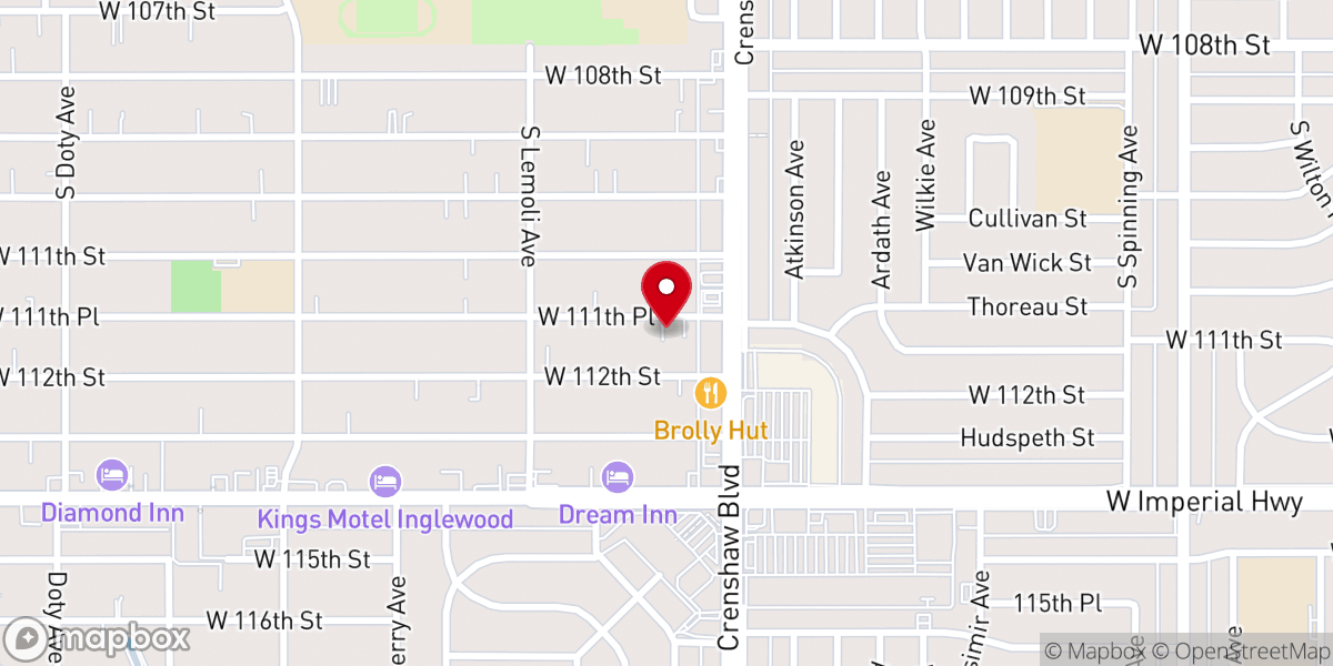 Map showing location of Dwelling Place First Foursquare Church