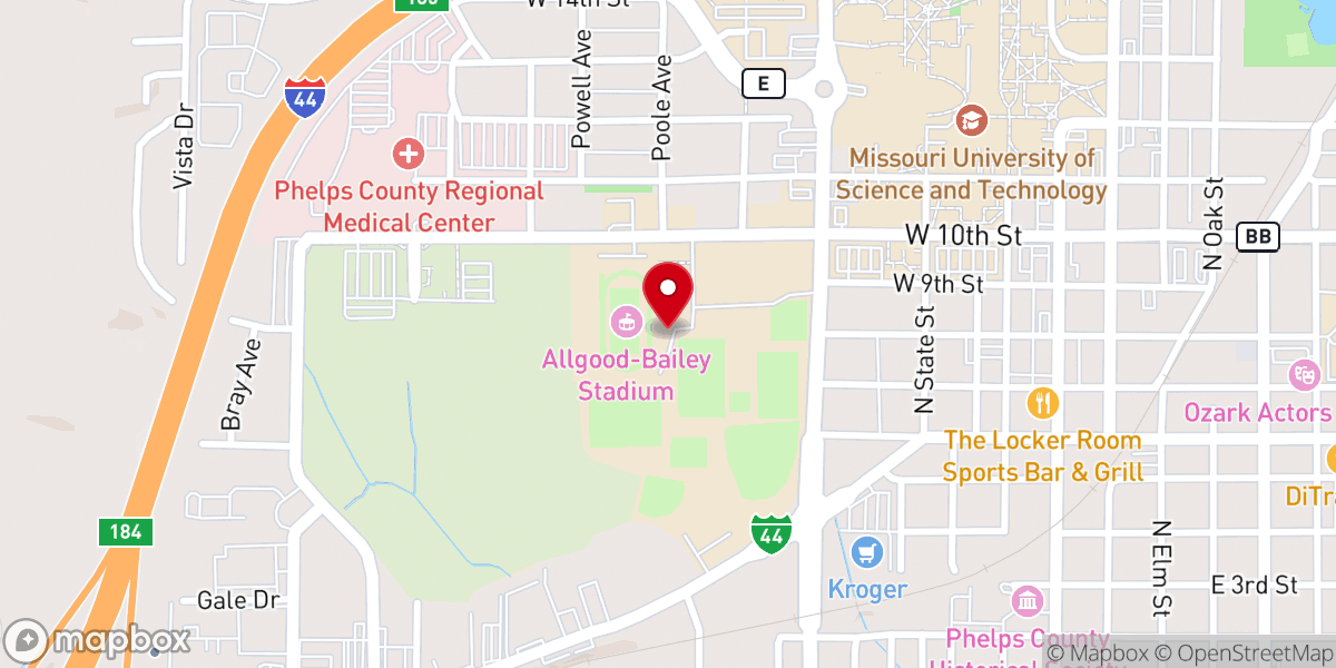 Map showing location of Peace Lutheran Church