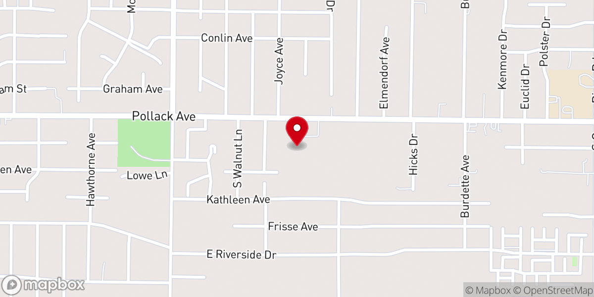 Map showing location of Nativity Catholic Church