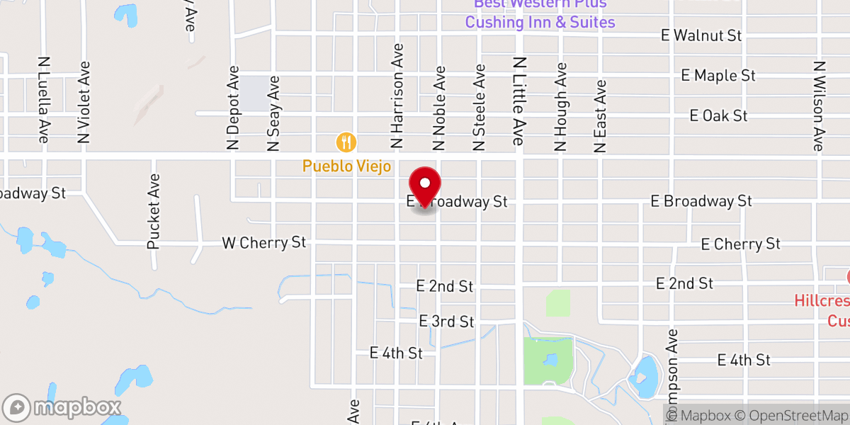 Map showing location of Faith Church TV