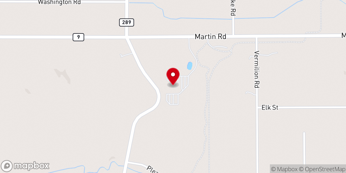Map showing location of Old Apostolic Lutheran Church of Woodland Park, MN
