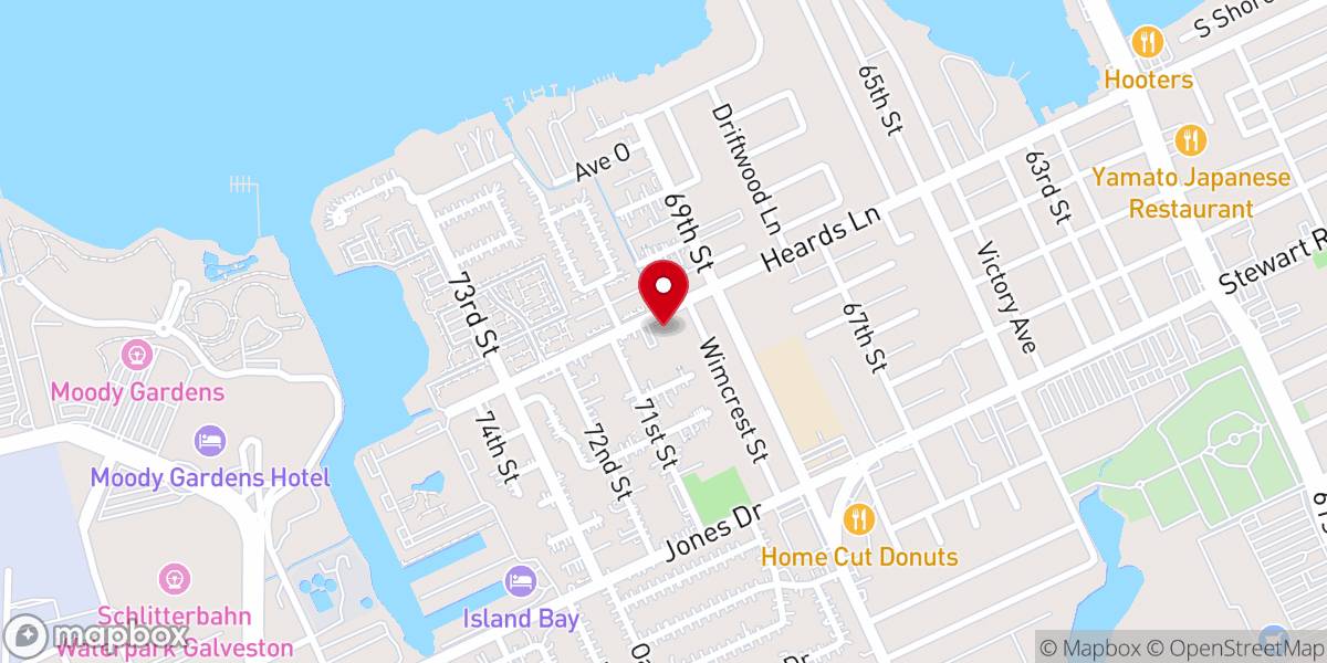 Map showing location of Bible Baptist Church