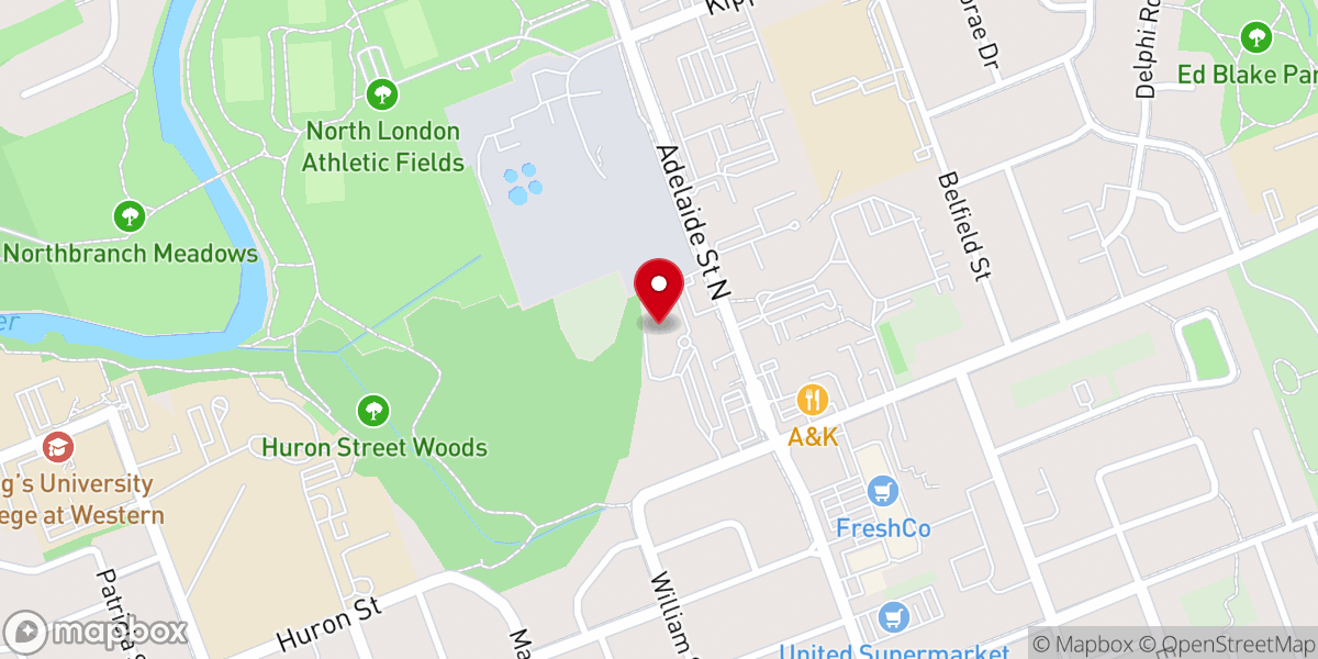 Map showing location of JCC London