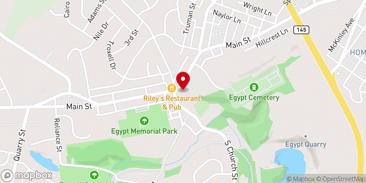 Map showing location of Holy Trinity Roman Catholic Church