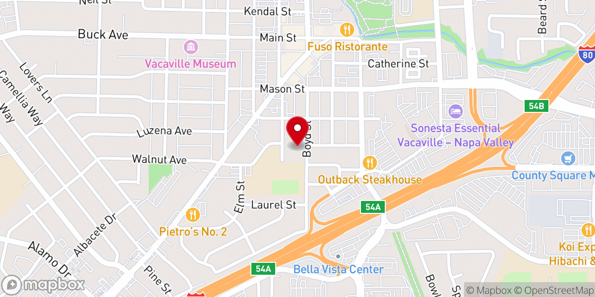 Map showing location of Solid Rock Ministry Center