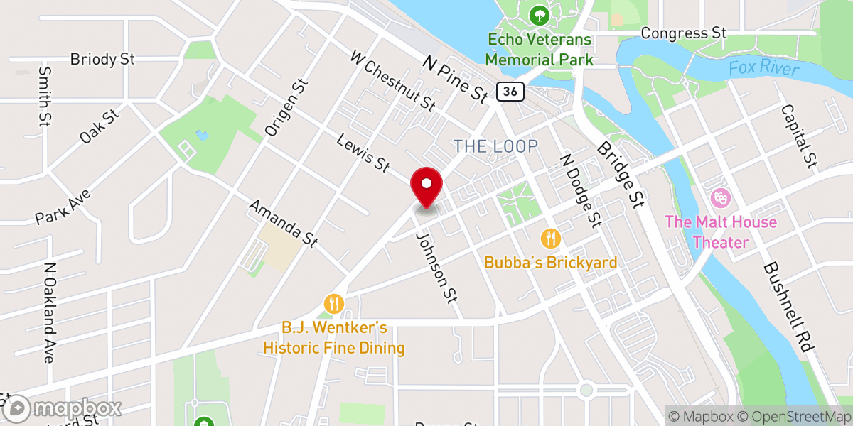 Map showing location of Plymouth Congregational UCC
