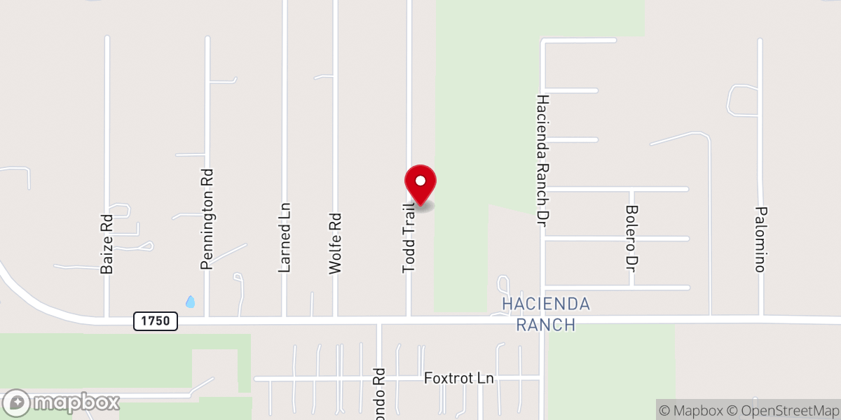 Map showing location of Grace Baptist Church
