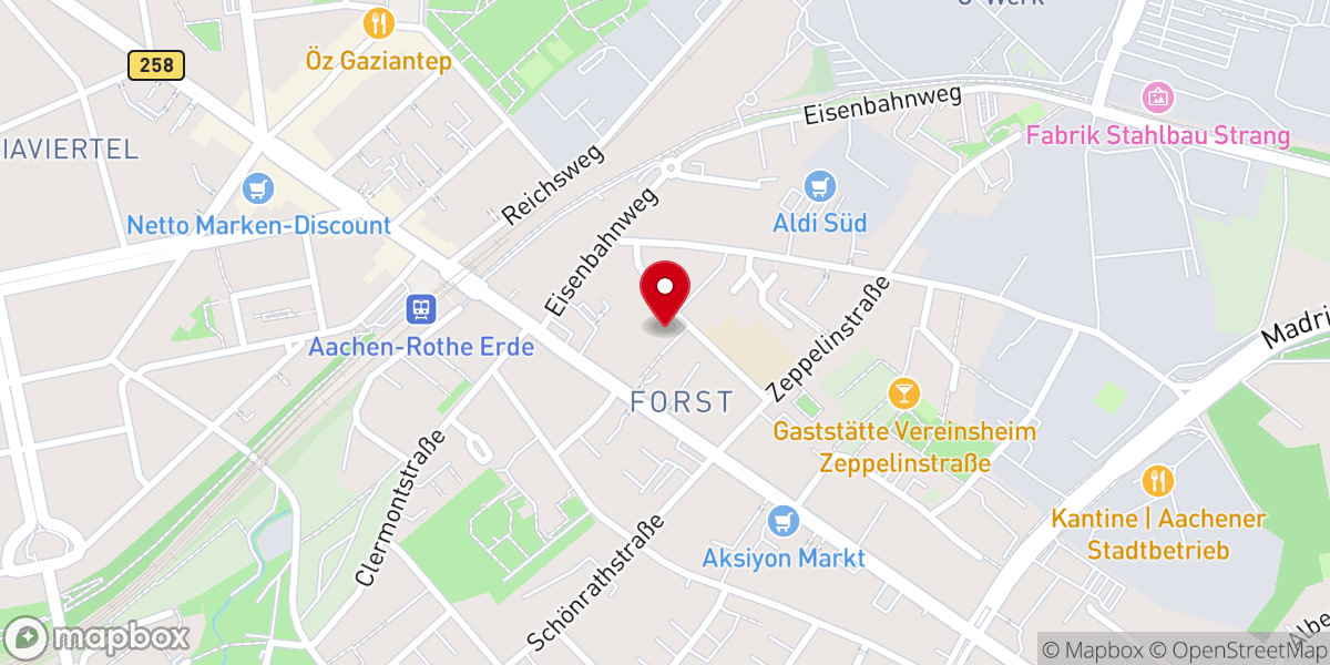 Map showing location of St.Bonifatius
