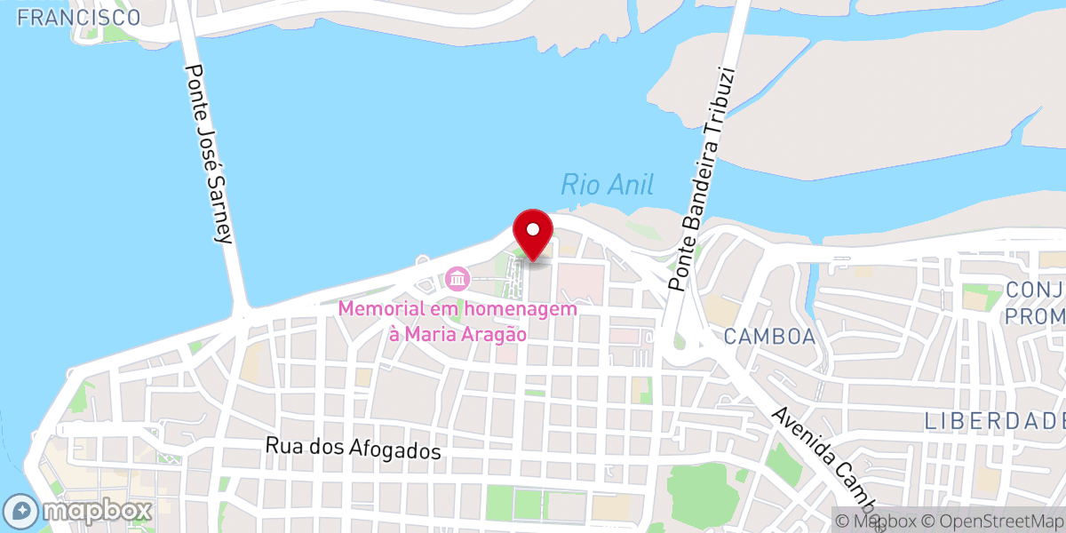 Map showing location of Paróquia Nossa Senhora dos Remédios