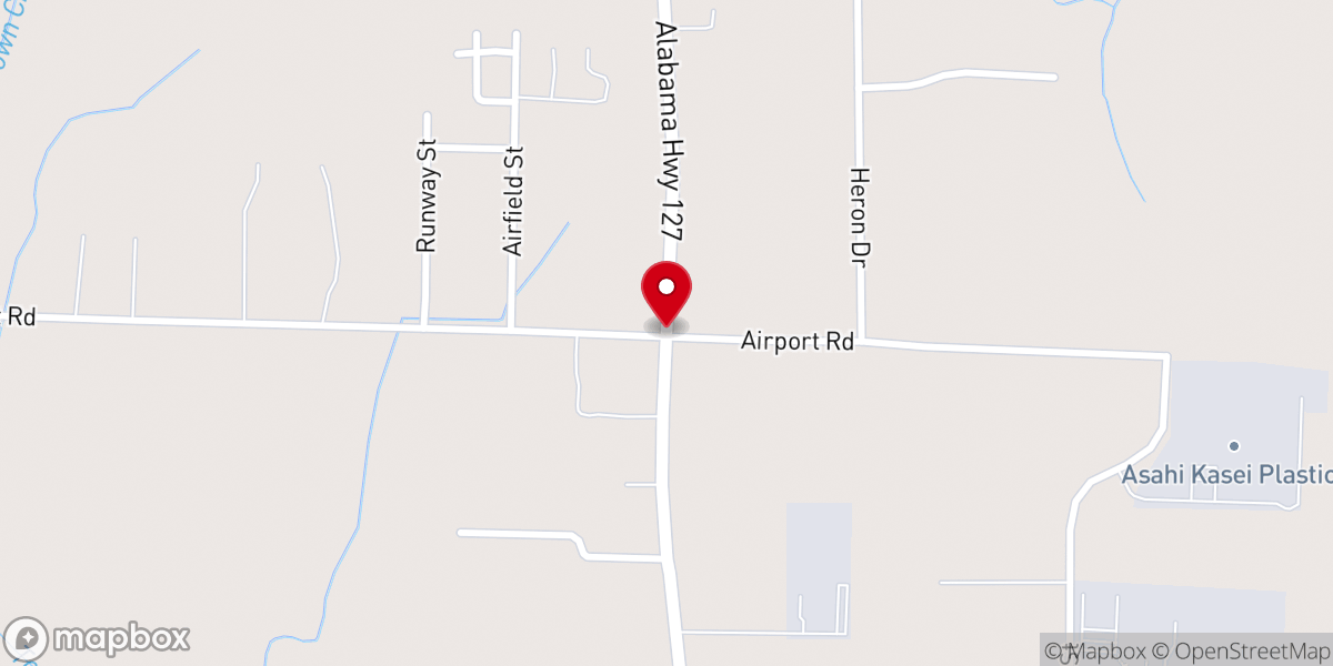 Map showing location of St Luke MB Church