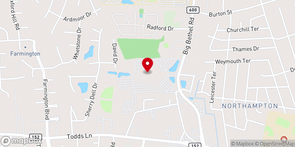 Map showing location of Liberty Live Church - Hampton