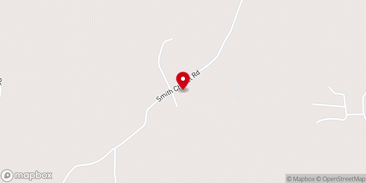 Map showing location of Smith Chapel