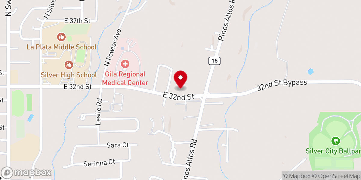 Map showing location of Bible Baptist Church