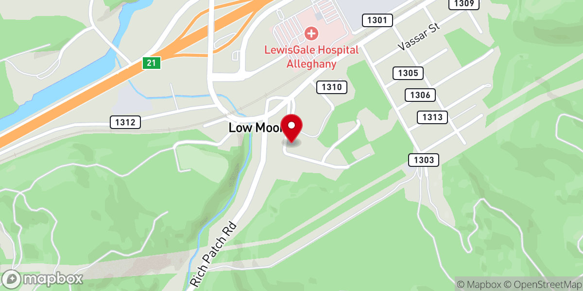 Map showing location of The Opal House
