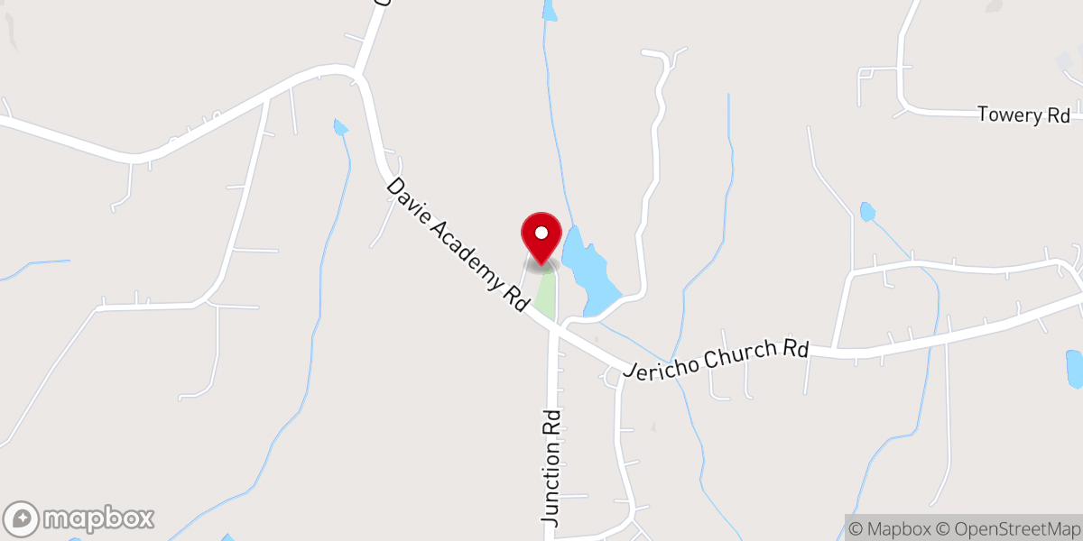 Map showing location of Jericho Church of Christ