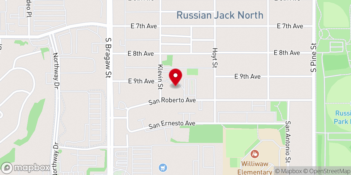 Map showing location of Saint Anthony Catholic Church