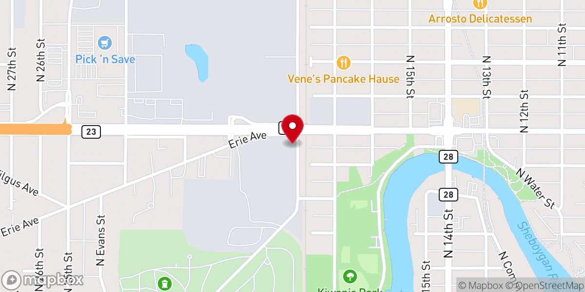 Map showing location of Arise Church
