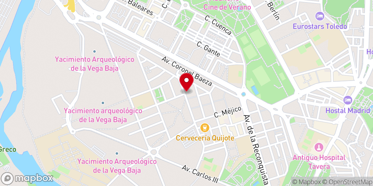 Map showing location of Iglesia Cristiana Presbiteriana