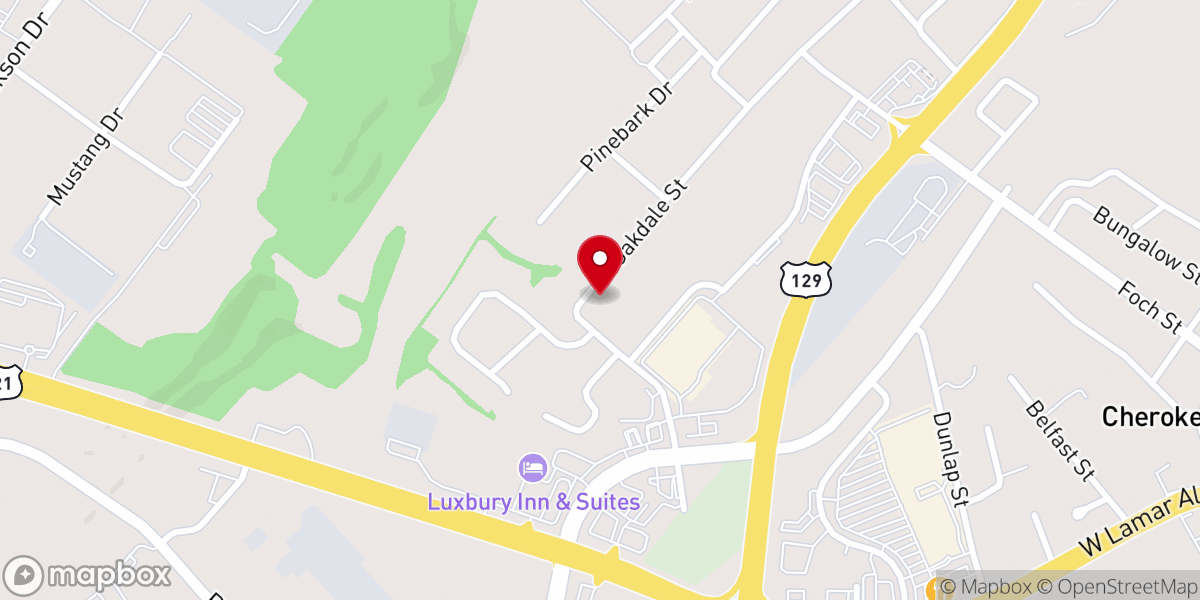 Map showing location of Turner Street Baptist Church