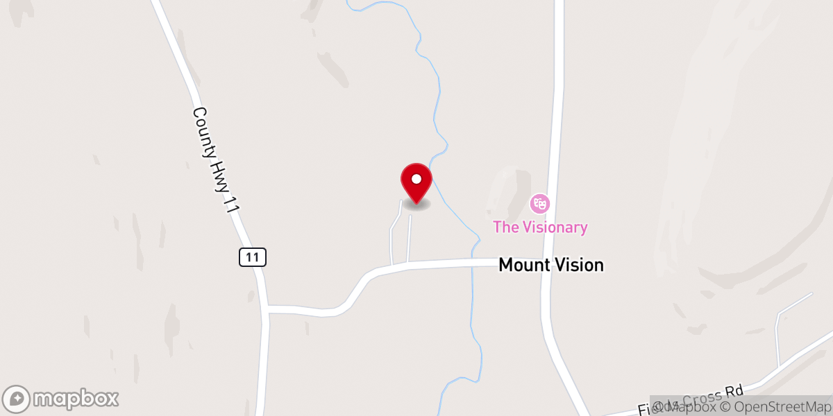 Map showing location of Bible Baptist Church