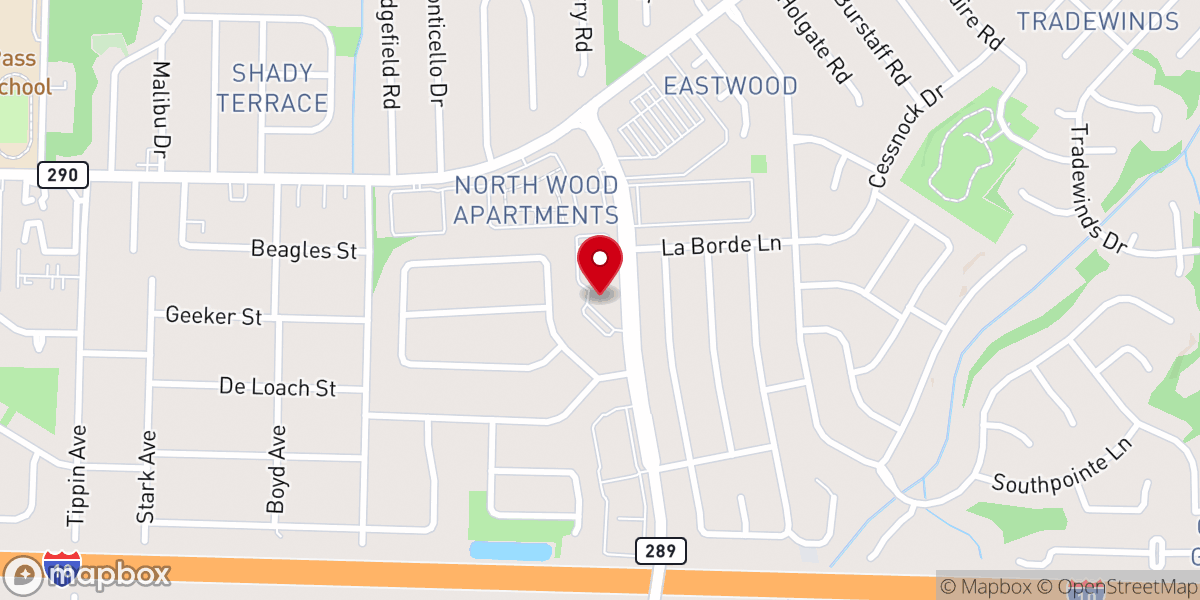 Map showing location of Holy Cross Episcopal Church